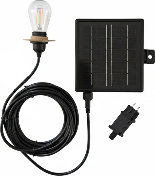Cavo solare ENNA SOLAR LED integrato lunghezza 5 metri per uso esterno compatibile con i nostri paralumi