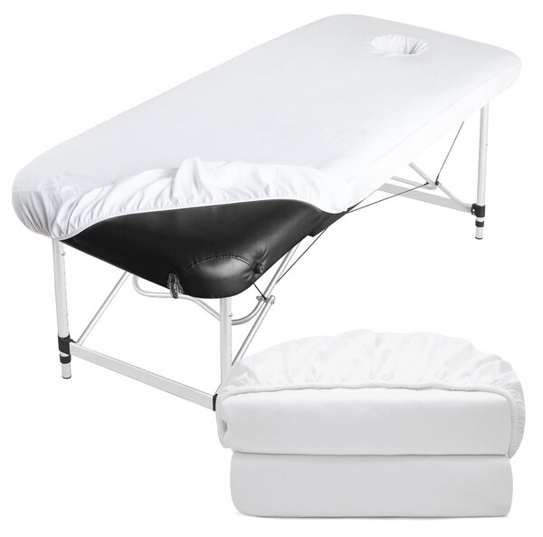 Set di 2 coprisedili per massaggiatori, colore bianco