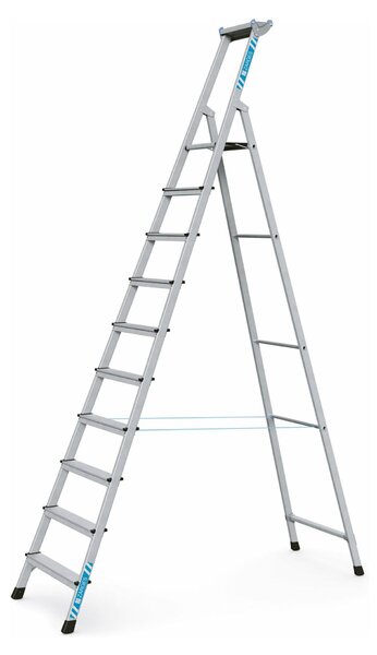 Scala a pioli rivettata Zarges, anodizzata, Xlstep S, 10 gradini