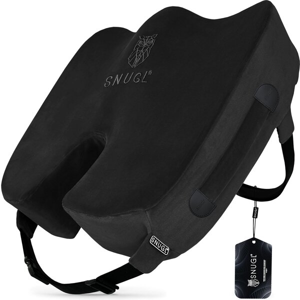 Cuscino ortopedico per seduta, in memory foam, antiscivolo, per sedia da ufficio