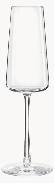Set di 6 flute da champagne in cristallo a forma di cono Power