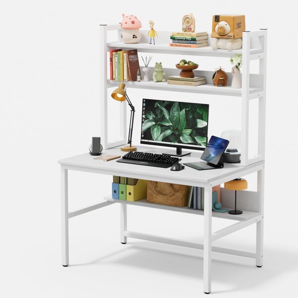 Scrivania da 100 cm con piano e spazio contenitivo