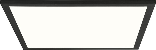 BRILLANTE plafoniera a LED nera BUFFI | plafoniera moderna in 40x40cm | 24 Watt 3120 Lumen 4000 Kelvin | metallo/plastica