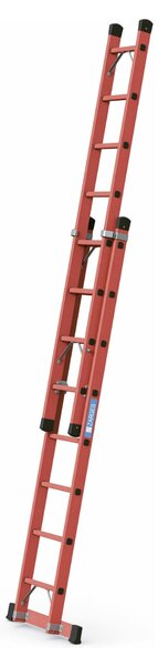 Scala scorrevole in vetroresina 2 x 8 pioli Z600 41288