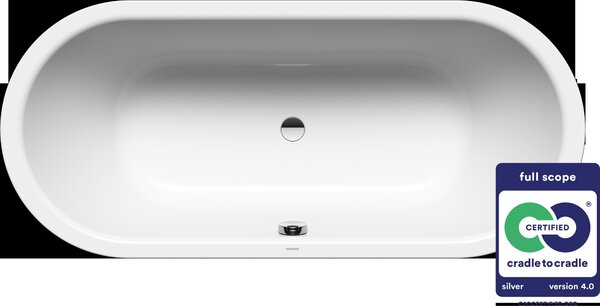 KALDEWEI CLASSIC DUO OVAL Mod. 111, Baignoires ovales, 180x80cm, 291200010001, 291200010001