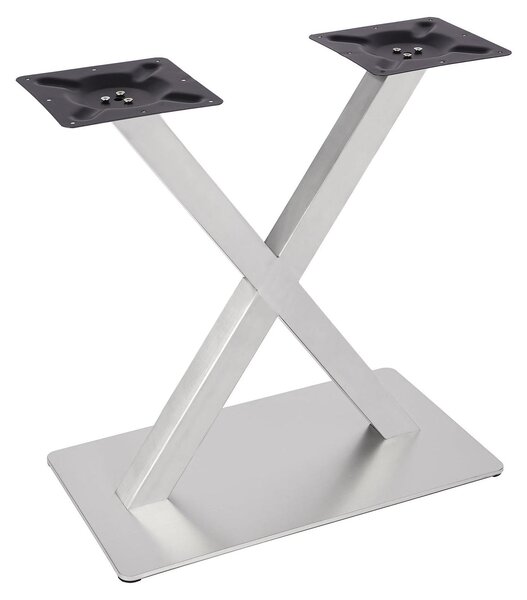 Gambe per tavolo a forma di "V" - Adatte per tavoli da pranzo - Argento