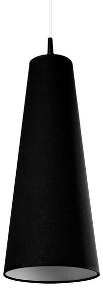 Lampada a sospensione, tessuto, nera, 20 cm, RAZZI