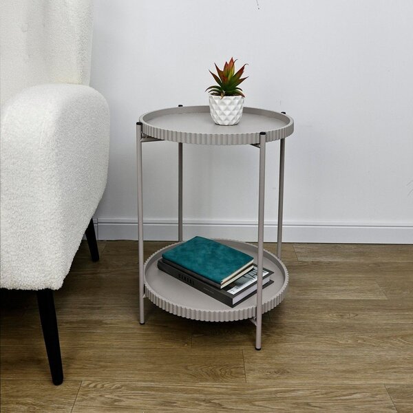 Tavolino rotondo in metallo ø 42 cm Herdys – Yes Everyday