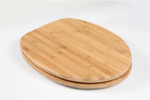 Adob sedile wc copriwater bambu scuro natura ecologico cerniere