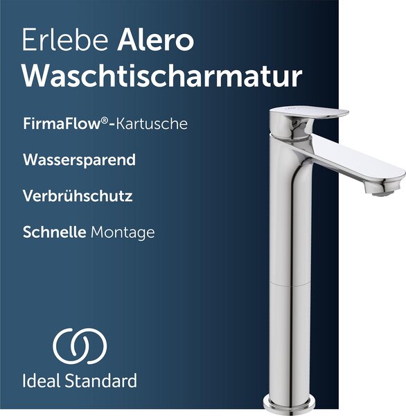 Miscelatore per lavabo Ideal Standard Alero, altezza del beccuccio 240 mm – Cromo