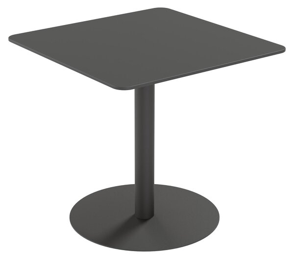 Tavolino da bistrot Cross TRCROS8080M.01 80x80x75 cm nero