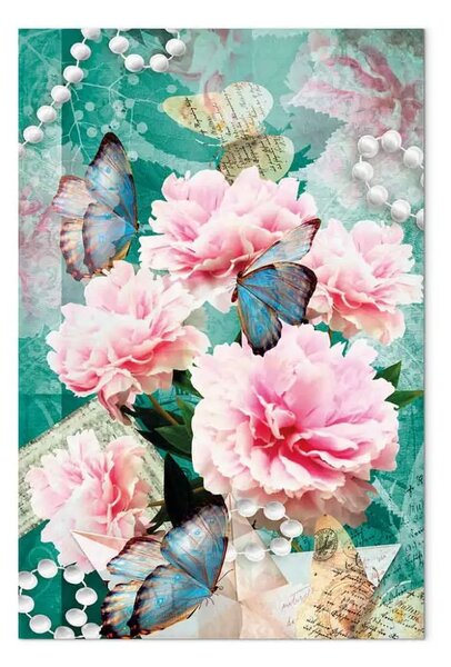Quadro su tela Scritto nei fiori