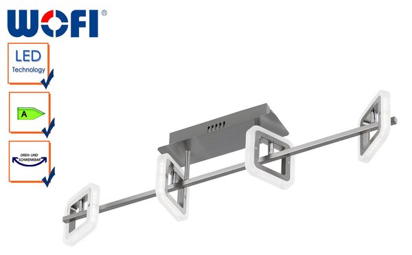 Lampada da soffitto WOFI DAVIS a 4 luci