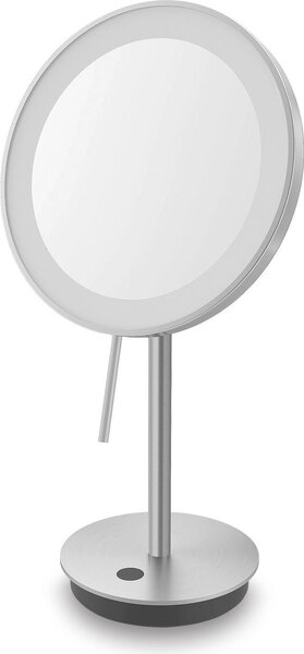 Zack specchio da appoggio in acciaio inox ALONA specchio da bagno LED specchio di vanità opaco 40140