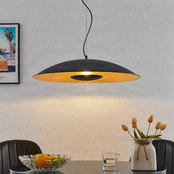 Lampada a sospensione Narisara Lindby, dimmerabile, Nero, Soggiorno / Sala da pranzo, Metallo, Moderno, Lampada a sospensione