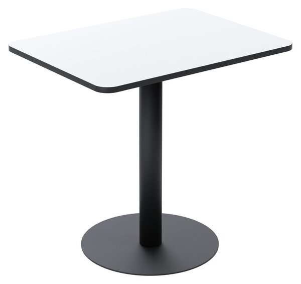 Tavolo da bistrot Mezzo TRMC60X80.01.13 60x80 cm nero/bianco
