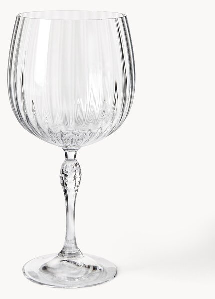Bicchieri da gin con struttura scanalata America's Cocktail 4 pz
