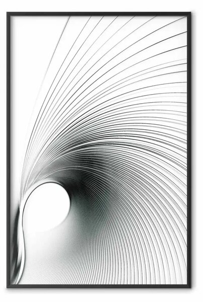 Poster: Curva tempo - linee astratte formano onde