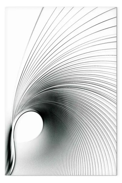Quadro moderno Curva del tempo verticale