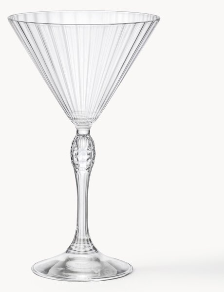 Bicchiere da Martini con struttura scanalata America's Cocktail 4 pz