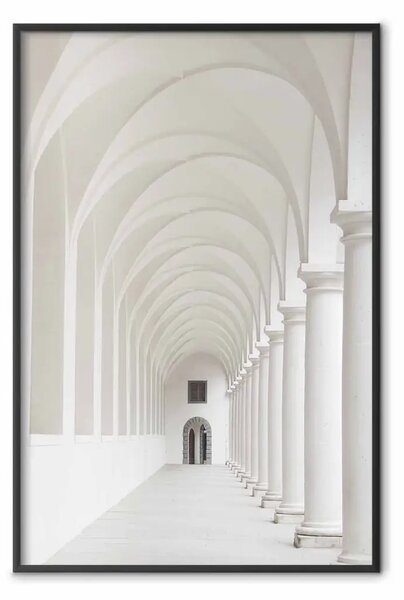 Poster: Colonnato - architettura con colonne grigie
