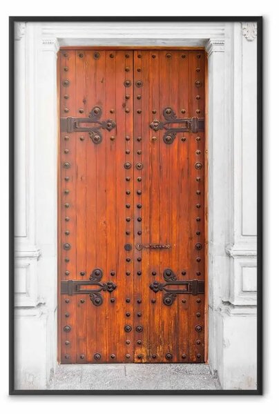 Poster: Porte misteriose - porte di legno bianco