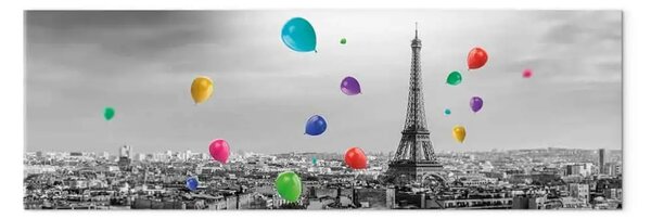 Quadro moderno Palloncino parigino colorato stretto