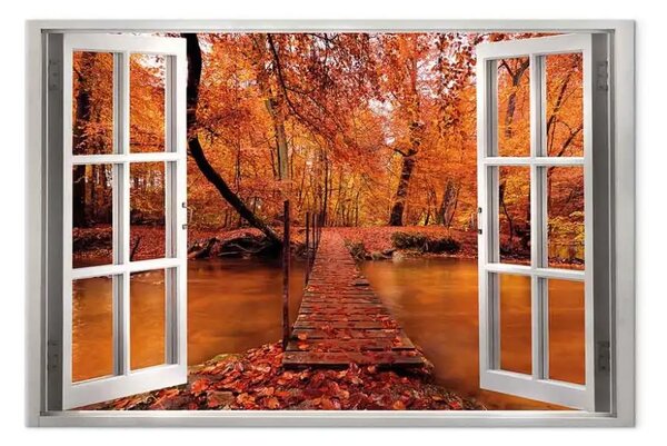 Quadro moderno Parco autunnale largo
