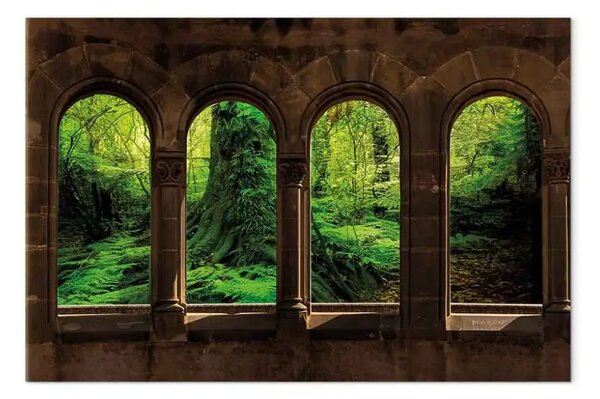 Quadro su tela Bosco fatato largo