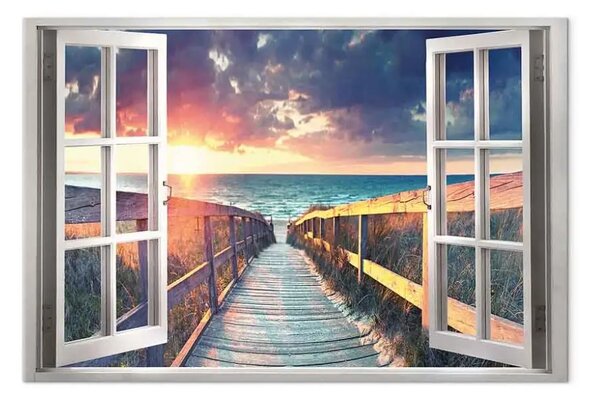 Quadro contemporaneo Addio alle vacanze estive largo