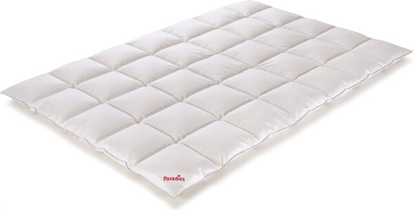 Paradies Daunendecke: coperta in piumino d'oca, 155x220 cm, coperta "Galia 100" per tutto l'anno. Piumino d'oca RDS. Composizione: 100% piumino d'oca, 100% cotone