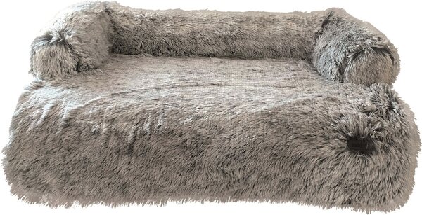 Tappeto per divano Nobby Nuru quadrato grigio, dimensioni: 110 x 85 x 15 cm