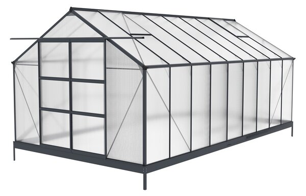 Serra Azalia in alluminio 2,5 x 5,5 m CoverTech antracite