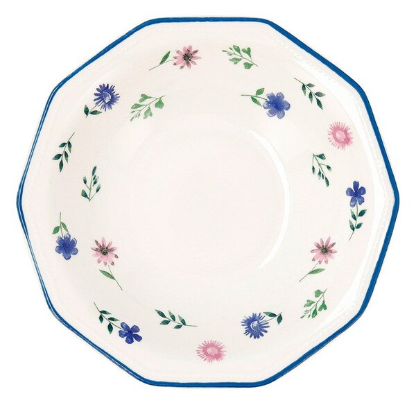 Set 6 Piatti Fondi In Porcellana 20,5 Cm – Collezione Baita Acqua Azzurro Chiaro