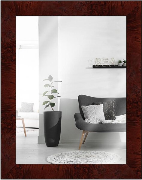 Specchio da parete MendeFrames H14E Legno radice scuro 42x59,4 cm