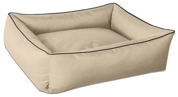BedDog Lettino per cani MAX Divano per cani Cuscino per cani Lettino per cani con bordo, NAMIB-SAND (beige), (XXL) ca. 120x85x23 cm