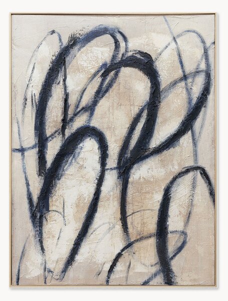 Quadro su tela dipinto a mano Blue Billow