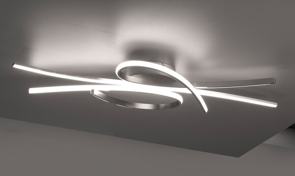 FISCHER & HONSEL plafoniera BIBA B 100 cm grigio Lampada da soffitto