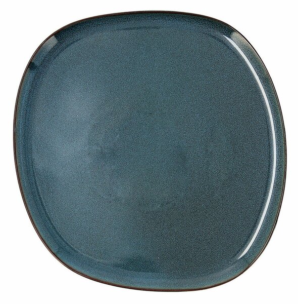 Piatto Piano Bidasoa Ikonic Ceramica Azzurro (26,5 x 25,7 x 1,5 cm) (Pack 4x)