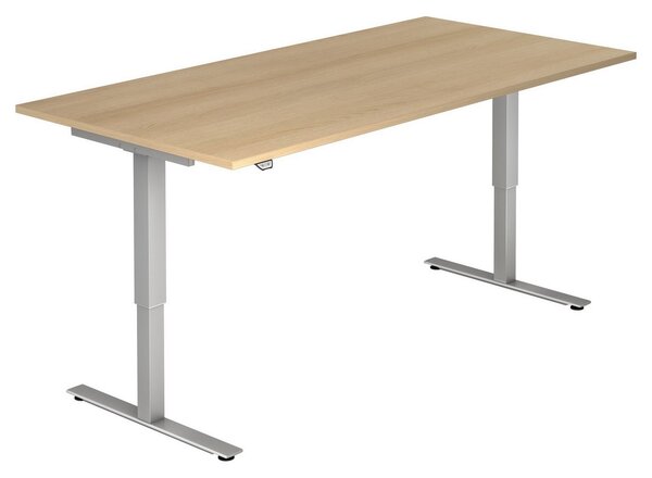 HAMMERBACHER XMST2E höhenverstellbarer Schreibtisch eiche rechteckig