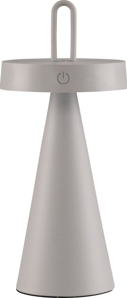 Lampada da tavolo a LED - H 28,9 cm - Grigio - Plastica - Silicone - Dimmerabile