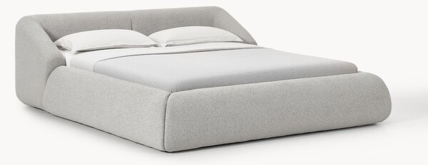 Letto imbottito in bouclé Sofia
