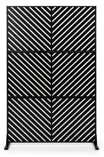 Costway Pannello decorativo esterno motivi traforati resistente alle intemperie, Frangivista divisorio per giardino e balcone 121 x 40 x 183 cm