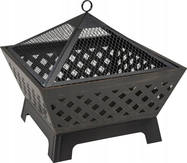 Landmann cesto per il fuoco / pozzo per il fuoco / fuoco da campo 66,5x66,5x63cm 22103