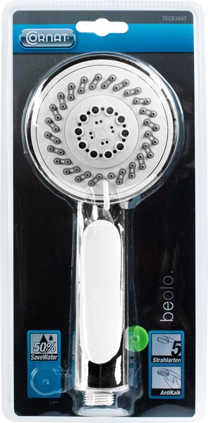 CORNAT Soffione Beolo, 5 getti, cromo