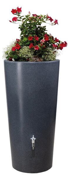 GARANTIA STONE 2in1 serbatoio per pioggia 210 litri lava incl. ciotola per piante