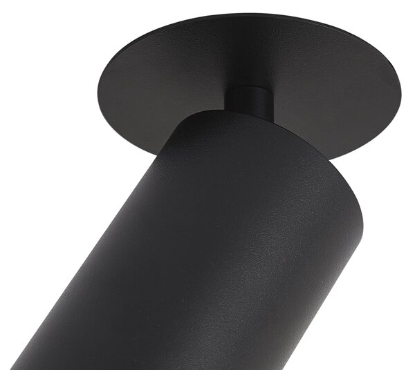 Set di 6 faretti da incasso moderni neri GU10 50mm IP44 - Chels