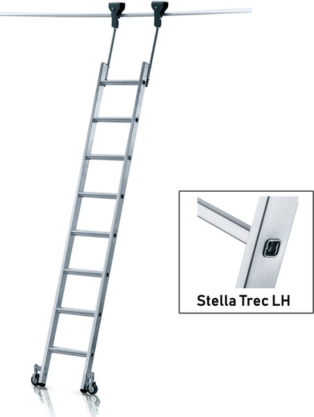 Scala a pioli mobile Zarges, modello Stella Trec LH, con 12 gradini
