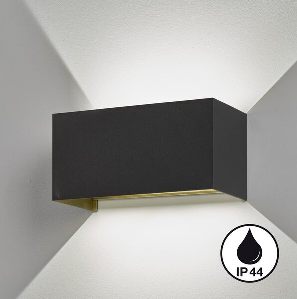 Fischer & Honsel 30519 Wallo Applique in metallo nero sabbia a LED