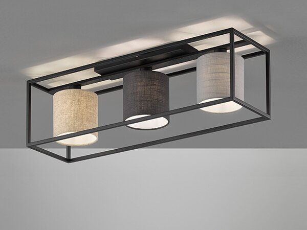 Lampada da soffitto Honsel Isko a tre luci